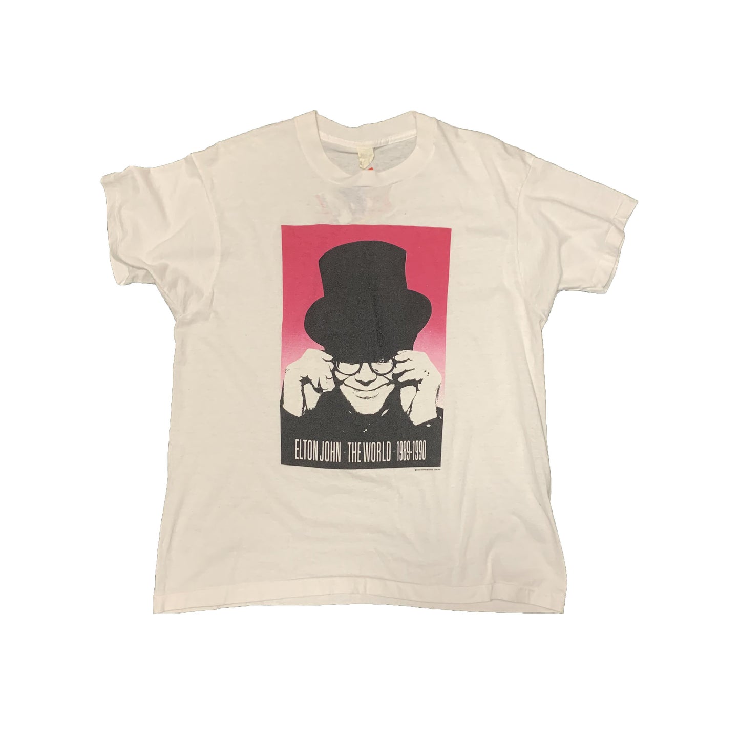 1989 Elton John The World Tour Tee