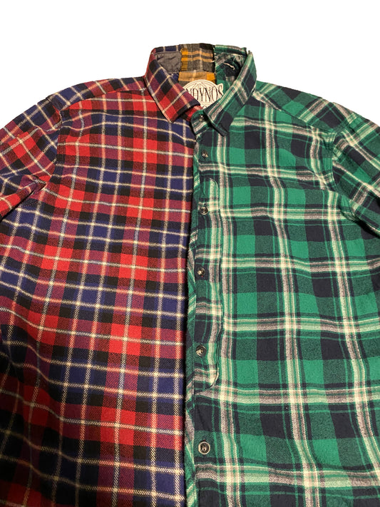 "PIECES" Flannel Button Up