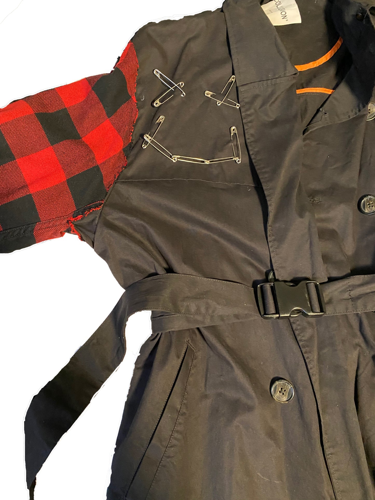 "BURNOUT" Trench Coat