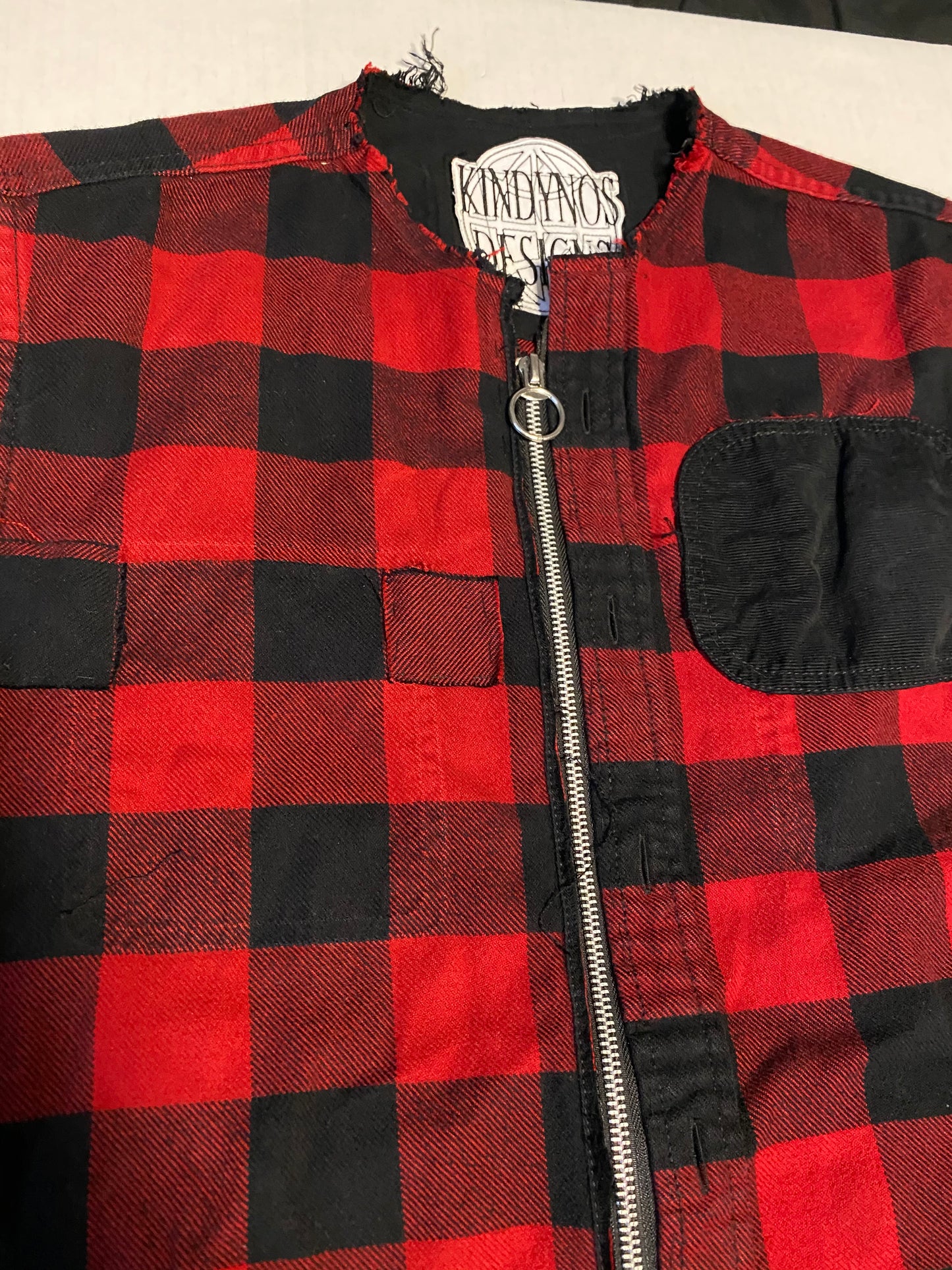 "PUNK" Flannel Vest