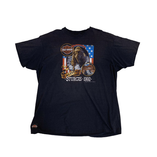 1992 3D Emblem Sturgis Harley Davidson Tee