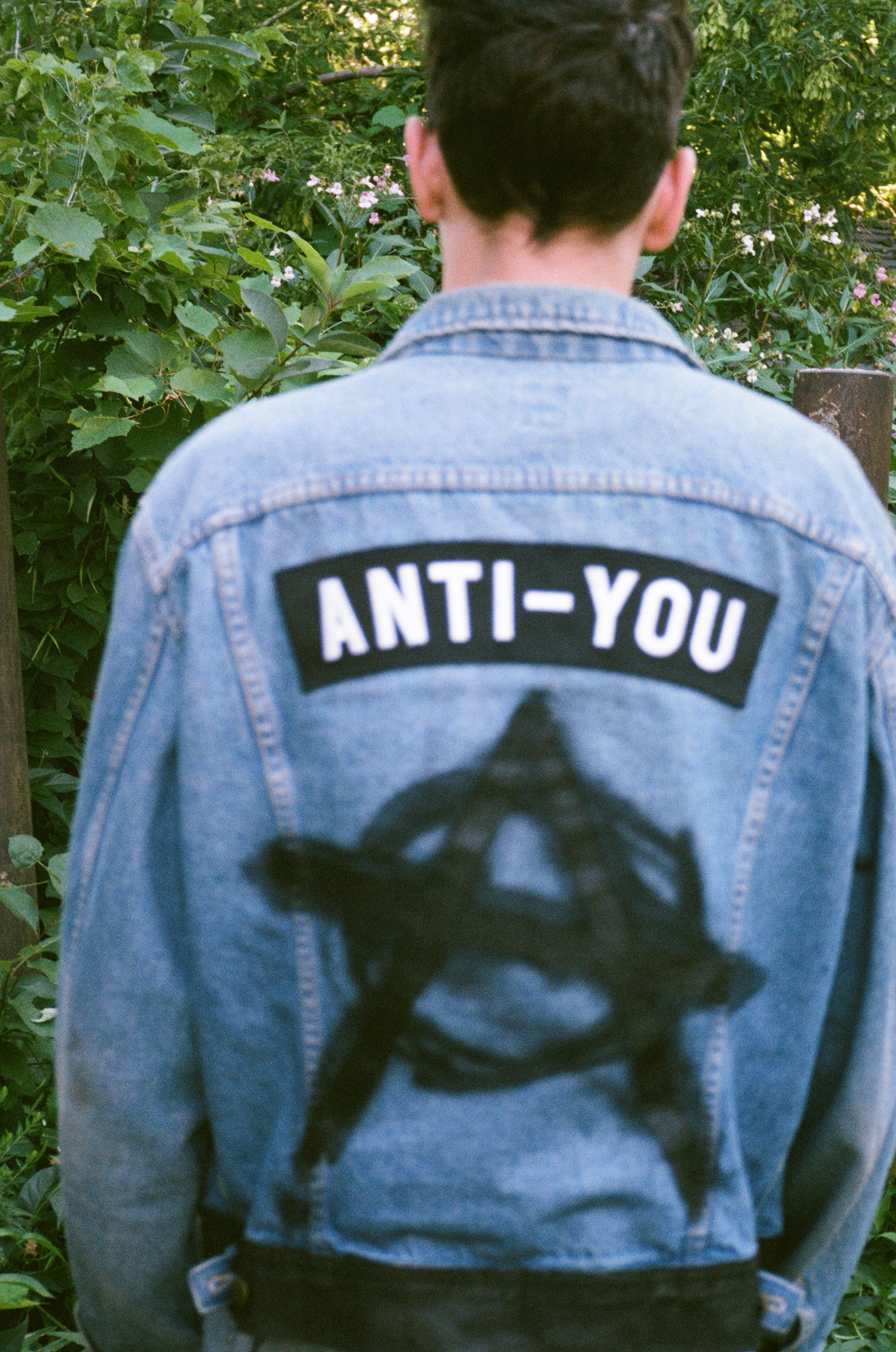 Anti blue denim on sale jacket