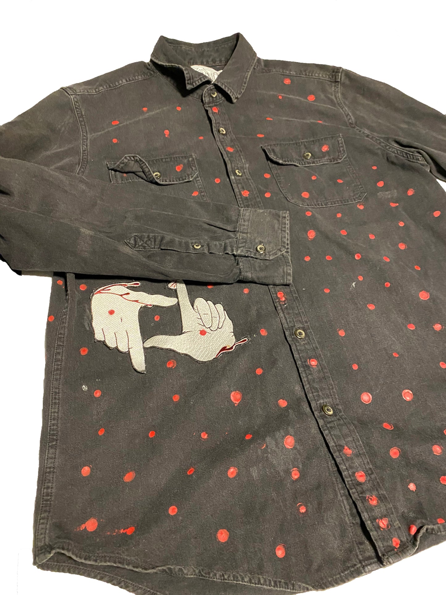 "BLOODY" Button Up